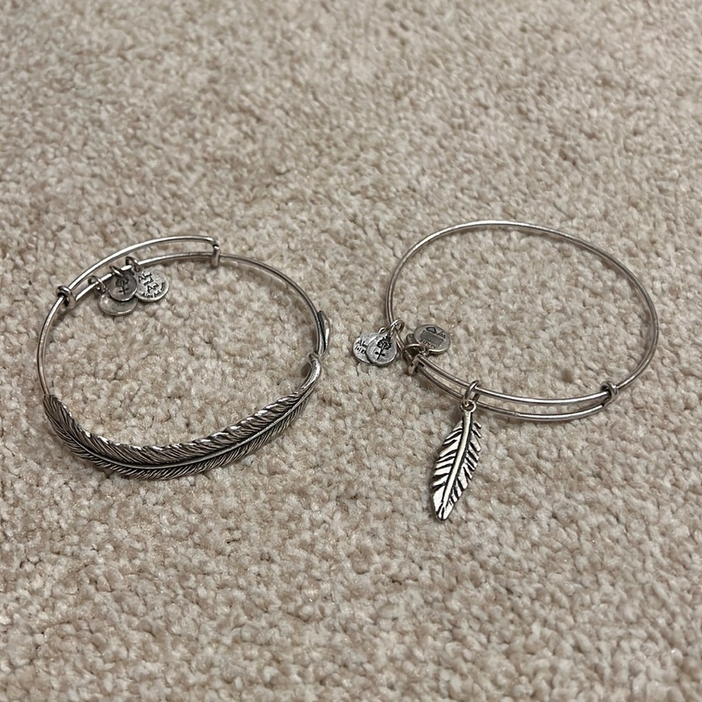 Alex & Ani Feather Bracelets